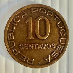 Moçambique 1942 – 10 Centavos (Colónia Portuguesa) KM# 72 – Bronze