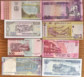 Lot 20 New UNC Banknotes from all over the World (L1)