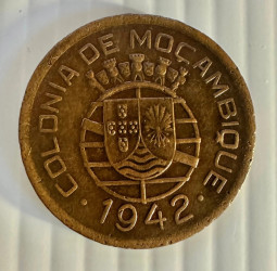 Moçambique 1942 – 10 Centavos (Colónia Portuguesa) KM# 72 – Bronze