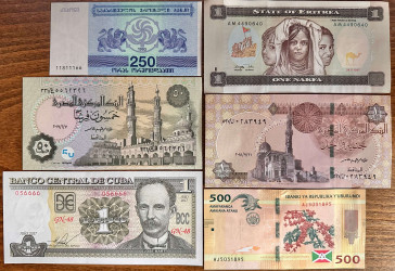 Lot 20 New UNC Banknotes from all over the World (L1)