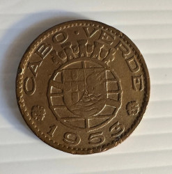Cabo Verde 1953 – 1 Escudo (Colónia Portuguesa) KM# 11 – Bronze