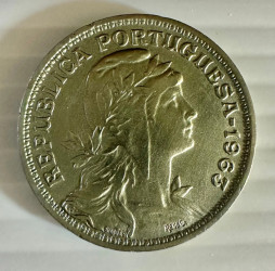 Portugal 1945 – 20 Centavos (República Portuguesa) KM# 576 – Bronze