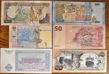 Lot 20 New UNC Banknotes from all over the World (L1)