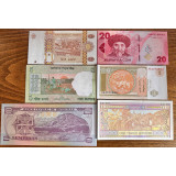 Los 20 kassenfrische UNC-Banknoten aus der ganzen Welt (L1)