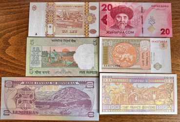 Lot 20 New UNC Banknotes from all over the World (L1)