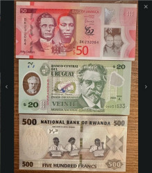 Los 20 kassenfrische UNC-Banknoten aus der ganzen Welt (L1)