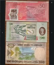 Los 20 kassenfrische UNC-Banknoten aus der ganzen Welt (L1)
