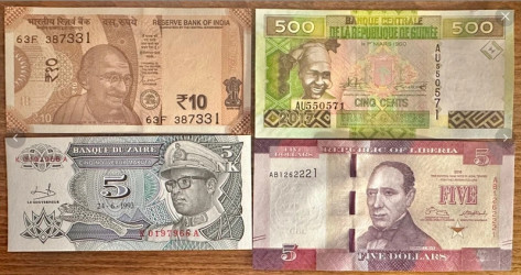 Los 20 kassenfrische UNC-Banknoten aus der ganzen Welt (L1)